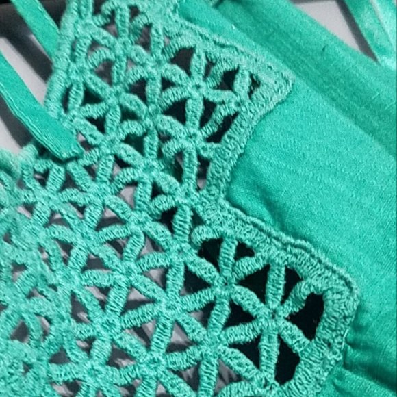 OLD NAVY Teal Summer Halter Dress M - Picture 5 of 5